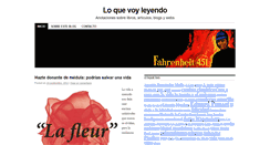 Desktop Screenshot of loquevoyleyendo.com
