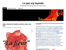 Tablet Screenshot of loquevoyleyendo.com